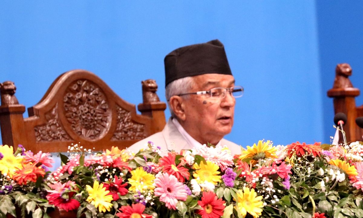 संविधानले नेपाली समाजलाई बृहत् राष्ट्रिय एकताको सूत्रमा आबद्ध गरेको छ : राष्ट्रपति