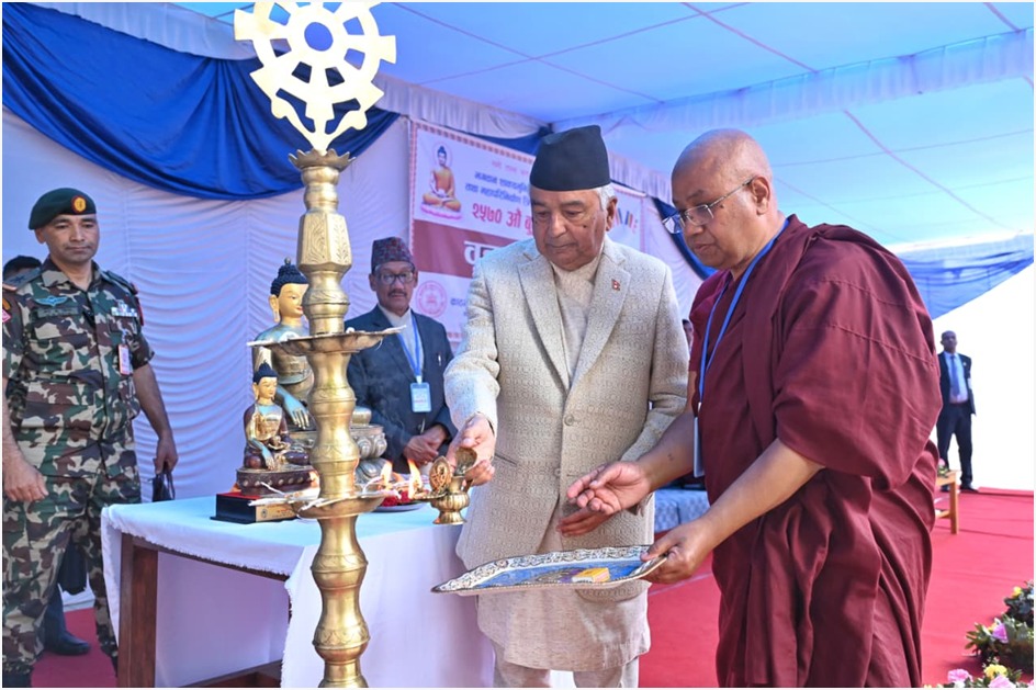 पञ्चशील र चार आर्य सत्य सिद्धान्त राष्ट्रिय एकताका मार्गनिर्देशक हुन् : राष्ट्रपति पौडेल